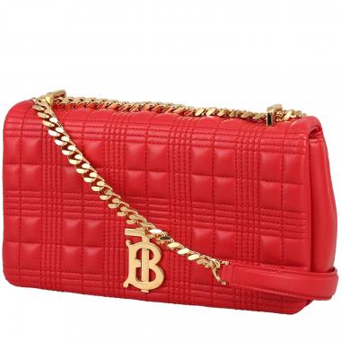 Sac bandoulière Burberry  Lola en cuir rouge