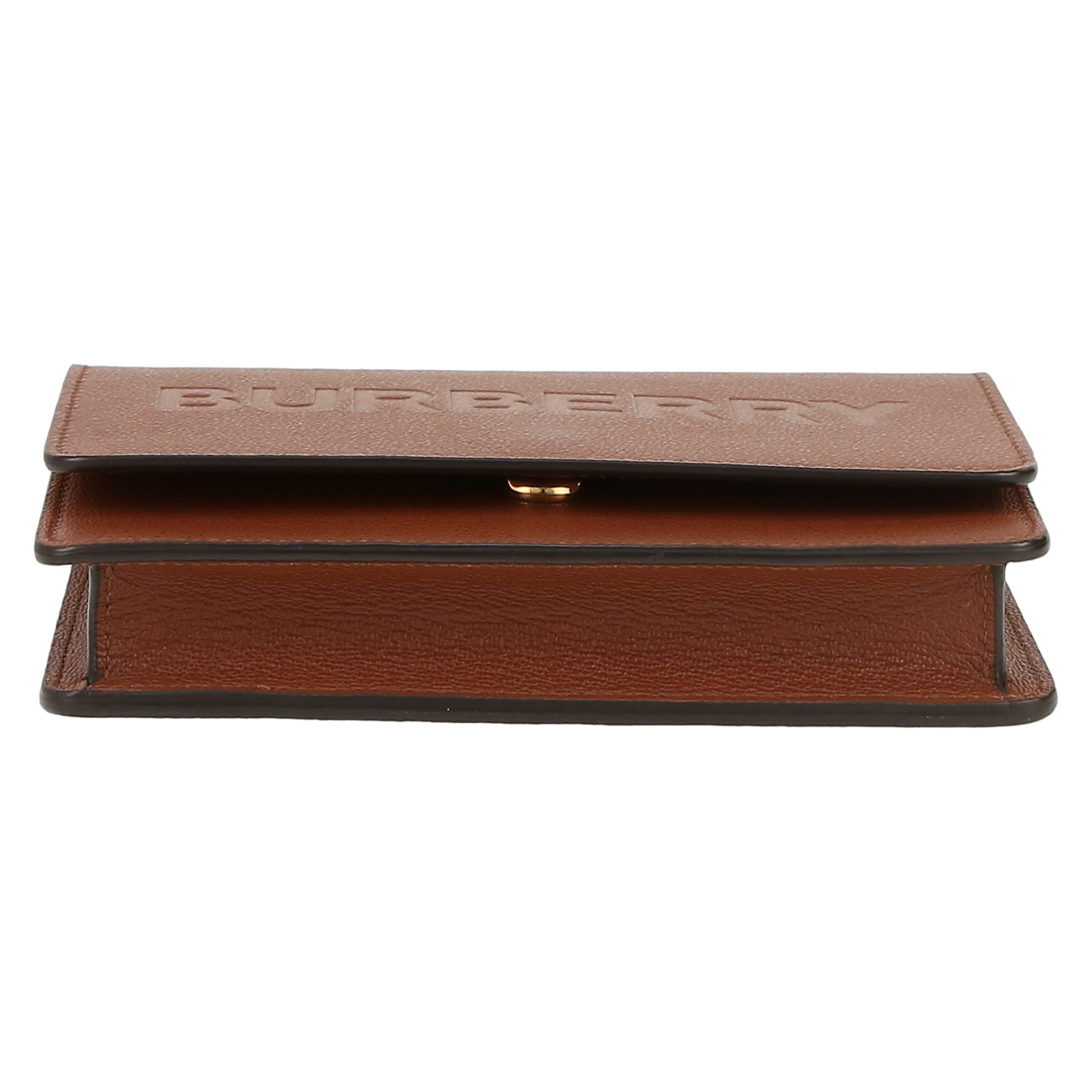 Burberry  Grace shoulder bag  in brown smooth leather - Detail D1