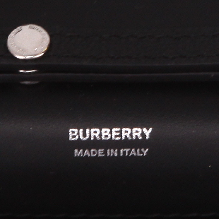 Borsa a tracolla Burberry  Grace in pelle liscia nera - Detail D2