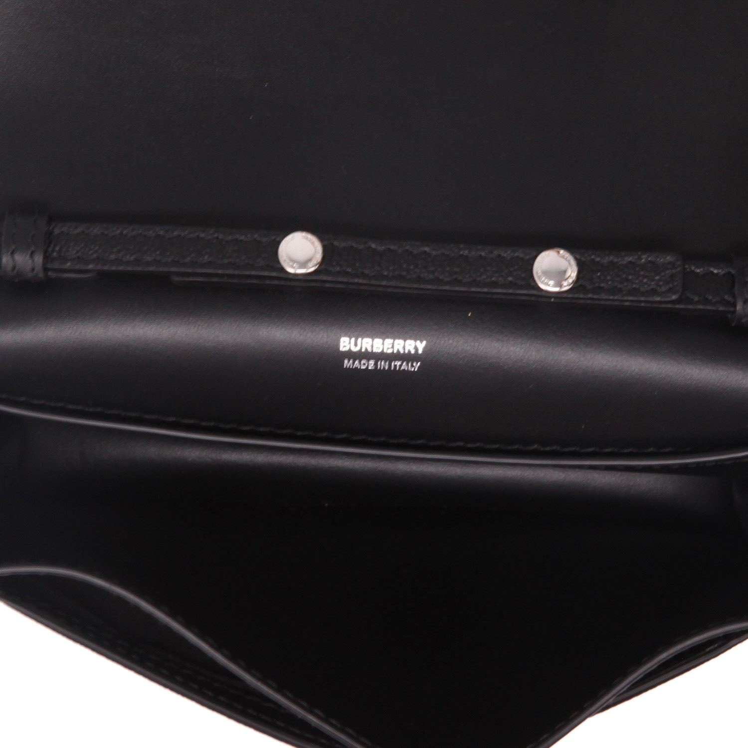 Borsa a tracolla Burberry  Grace in pelle liscia nera - Detail D3