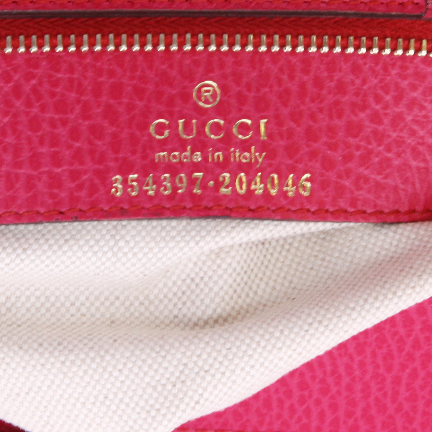 Shopping bag Gucci Swing in pelle rosa - Detail D2
