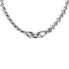 Hermès Torsade medium model necklace in silver - 00pp thumbnail