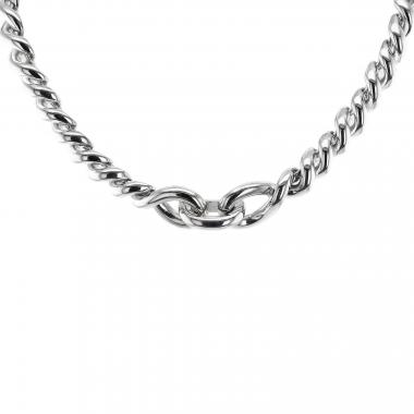 Collar Hermès Torsade modelo mediano de plata