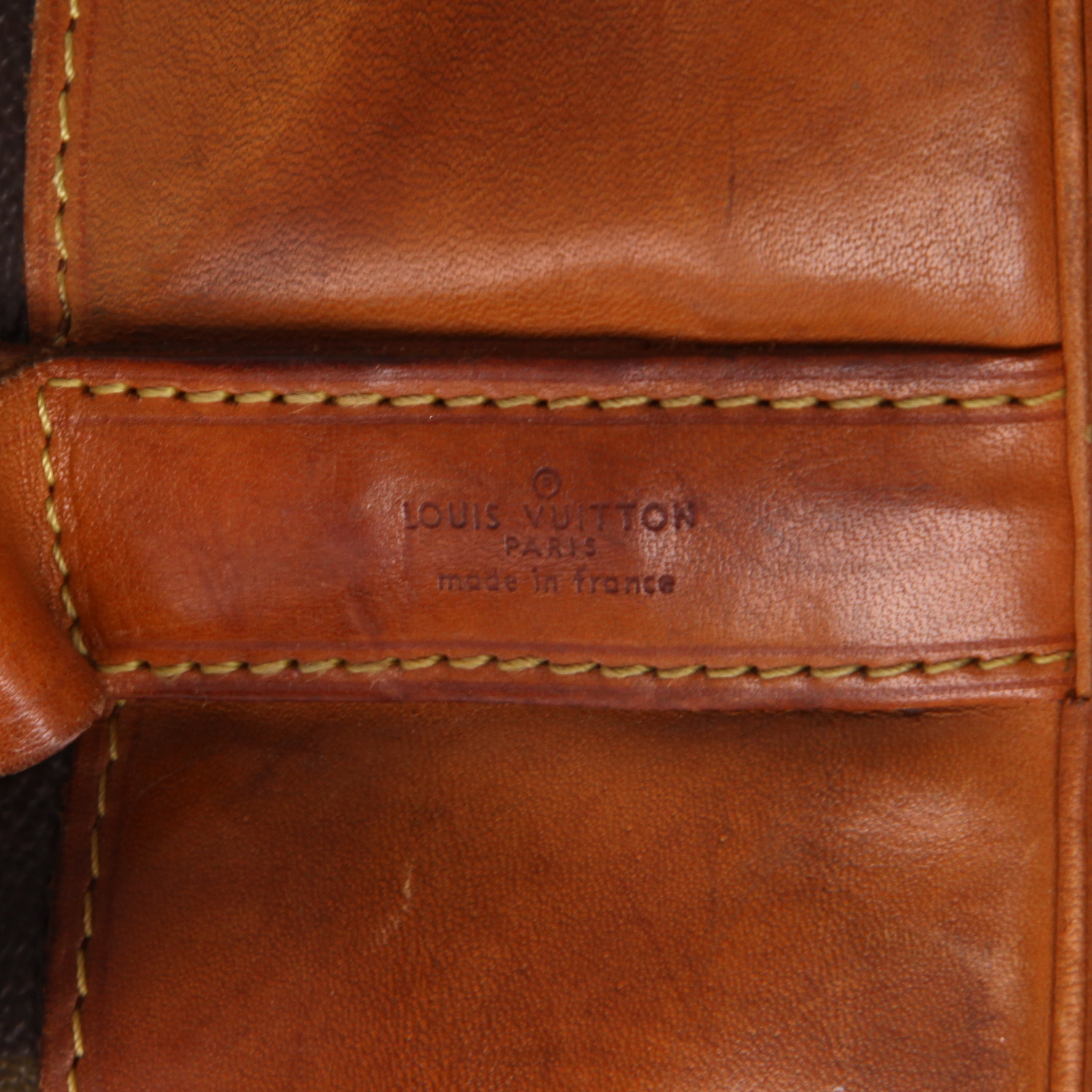 Mochila Louis Vuitton  Randonnée en lona Monogram marrón y cuero natural - Detail D2