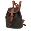 Celine  Folco mini  backpack  "Triomphe" canvas  and brown leather - 00pp thumbnail