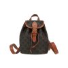 Celine  Folco mini  backpack  "Triomphe" canvas  and brown leather - 360 thumbnail