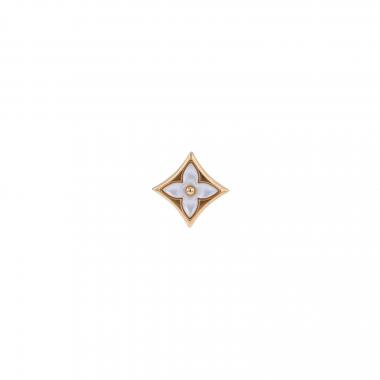 Bijou d'oreille Louis Vuitton Blossom en or rose et nacre