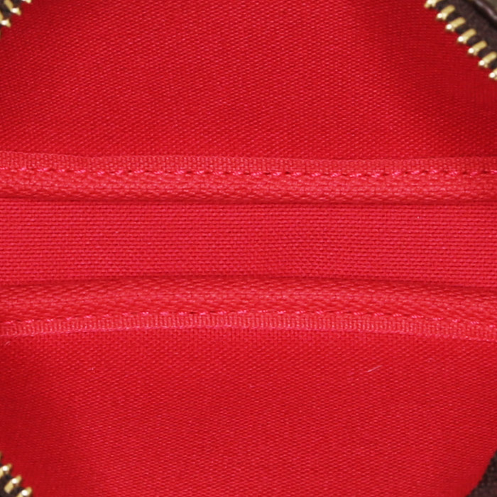 Louis Vuitton  Pochette accessoires pouch  in brown monogram canvas  and natural leather - Detail D2
