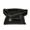 Chanel  22 shopping bag  in black leather - 360 thumbnail