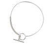 Hermès Croisette linked necklace in silver - 00pp thumbnail
