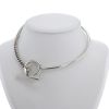 Hermès Croisette linked necklace in silver - 360 thumbnail