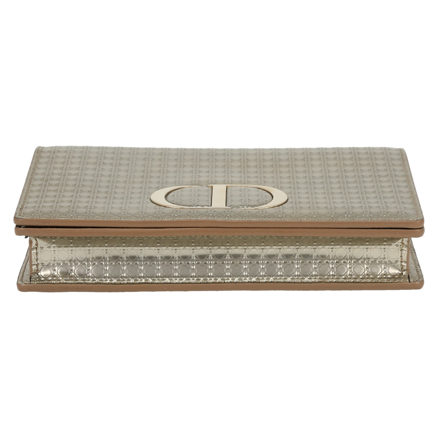 Borsa a tracolla Dior  30 Montaigne in pelle dorata - Detail D1