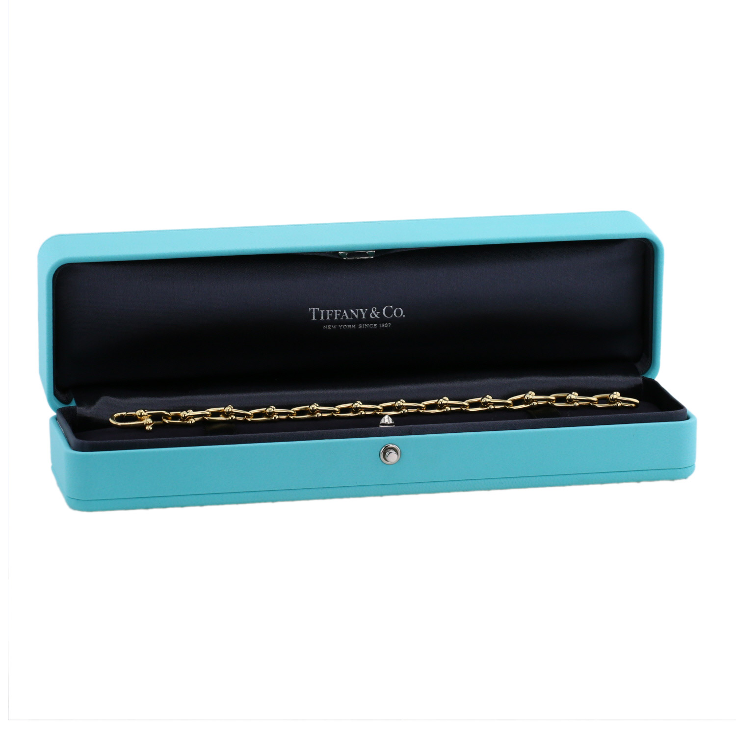 Tiffany 
Co City HardWear small model bracelet in yellow gold