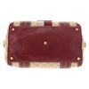 Gucci  Aviatrix handbag  in beige logo canvas  and burgundy leather - Detail D1 thumbnail