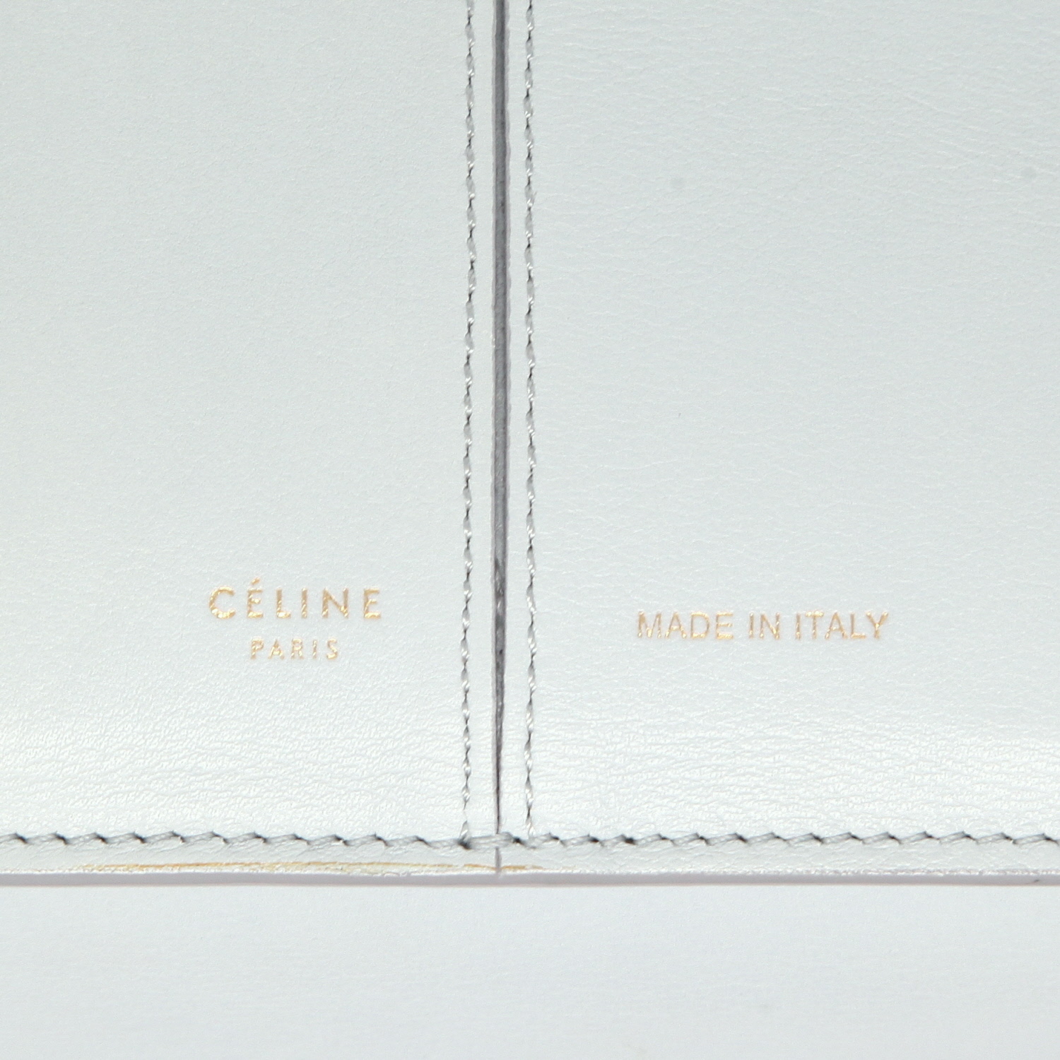 Shopping bag Celine  Tri-Fold in pelle blu - Detail D2