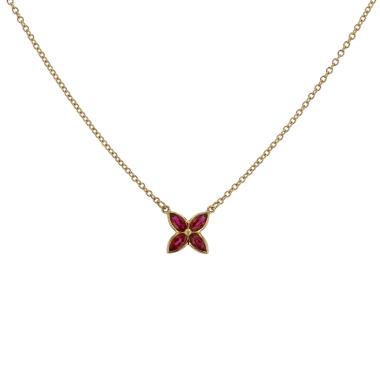 Collier Tiffany 
Co Victoria en or jaune et rubis Collier Tiffany 
Co Victoria en or jaune et rubis