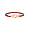 Bracelet Fred Force 10 grand modèle en or rose et cuir - 360 thumbnail