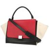 Celine  Trapeze handbag  in black, white and red leather - 00pp thumbnail