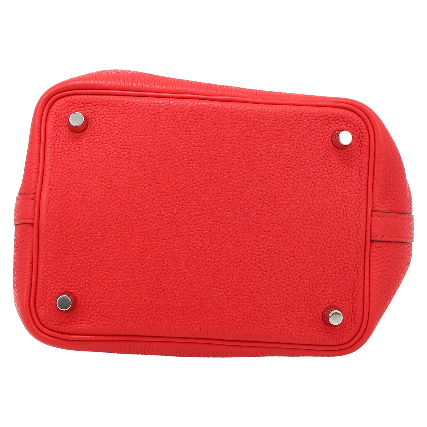 Borsa Hermès  Picotin Lock in pelle togo Capucine - Detail D1