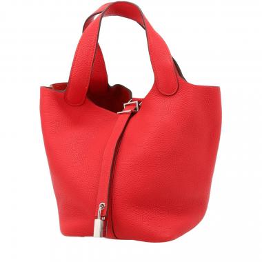 Sac à main Hermès  Picotin 22 cm en cuir togo Capucine
