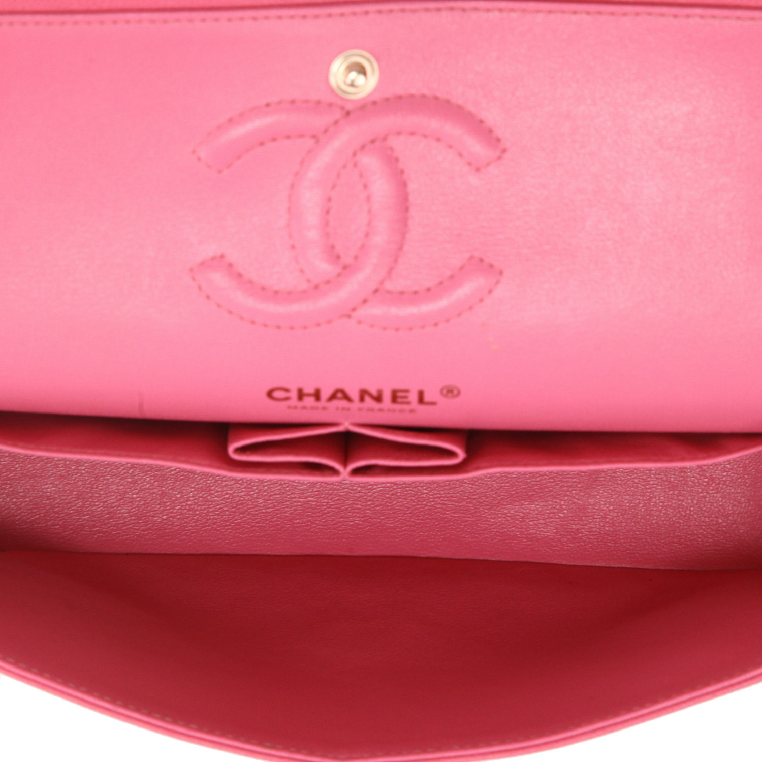 Borsa a tracolla Chanel  Timeless Petit in pelle trapuntata rosa - Detail D3