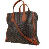Goyard  Voltaire shopping bag  in brown Goyard canvas  and brown leather - 00pp thumbnail