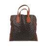 Goyard  Voltaire shopping bag  in brown Goyard canvas  and brown leather - 360 thumbnail