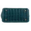 Hermès  Birkin 25 cm handbag  in Bosphore green porosus crocodile - Detail D1 thumbnail