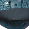 Hermès  Birkin 25 cm handbag  in Bosphore green porosus crocodile - Detail D3 thumbnail