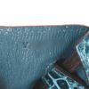 Hermès  Birkin 25 cm handbag  in Bosphore green porosus crocodile - Detail D4 thumbnail