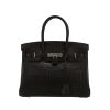 Sac à main Hermès  Birkin 30 cm en crocodile porosus noir - 360 thumbnail