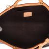 Sac porté épaule ou main Louis Vuitton  Roxbury en cuir verni monogram bordeaux et cuir naturel - Detail D3 thumbnail