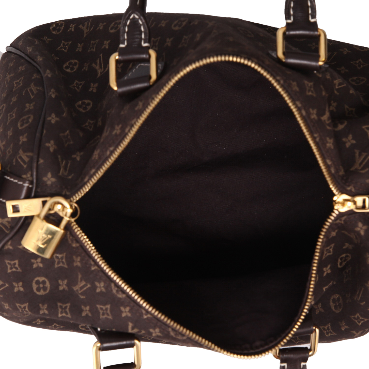 Borsa Louis Vuitton  Speedy in tessuto a monogramma Idylle marrone e pelle marrone - Detail D3
