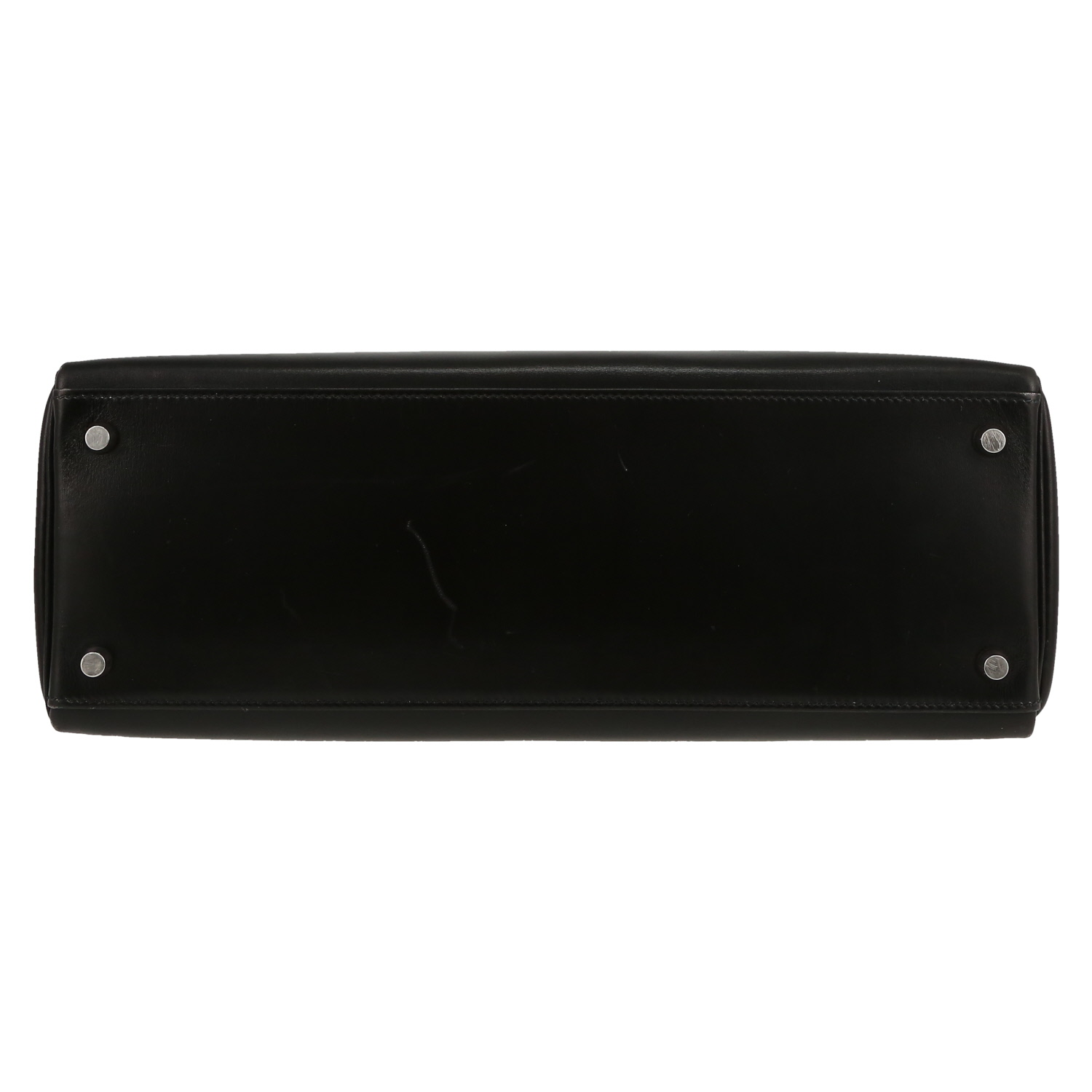 Hermès  Kelly 35 cm handbag  in black box leather - Detail D1