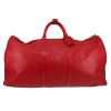 Louis Vuitton  Keepall 60 travel bag  in red epi leather - Detail D1 thumbnail