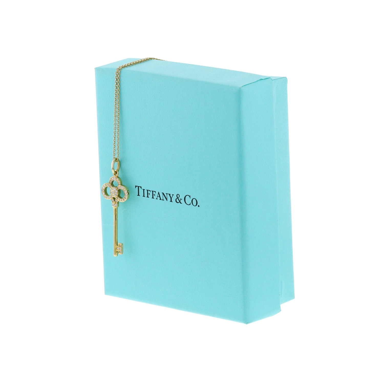 Tiffany & Co Clé Couronne necklace in yellow gold and diamonds - Detail D2