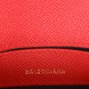 Balenciaga  Ville Top Handle mini  shoulder bag  in red grained leather - Detail D2 thumbnail