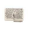 Bolso bandolera Saint Laurent  Kate Pompon en cuero blanco - 360 thumbnail