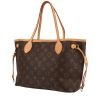 Louis Vuitton  Neverfull small model  shopping bag  in brown monogram canvas  and natural leather - 00pp thumbnail
