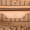 Shopping bag Louis Vuitton  Neverfull modello piccolo  in tela monogram marrone e pelle naturale - Detail D2 thumbnail