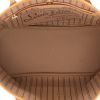 Shopping bag Louis Vuitton  Neverfull modello piccolo  in tela monogram marrone e pelle naturale - Detail D3 thumbnail