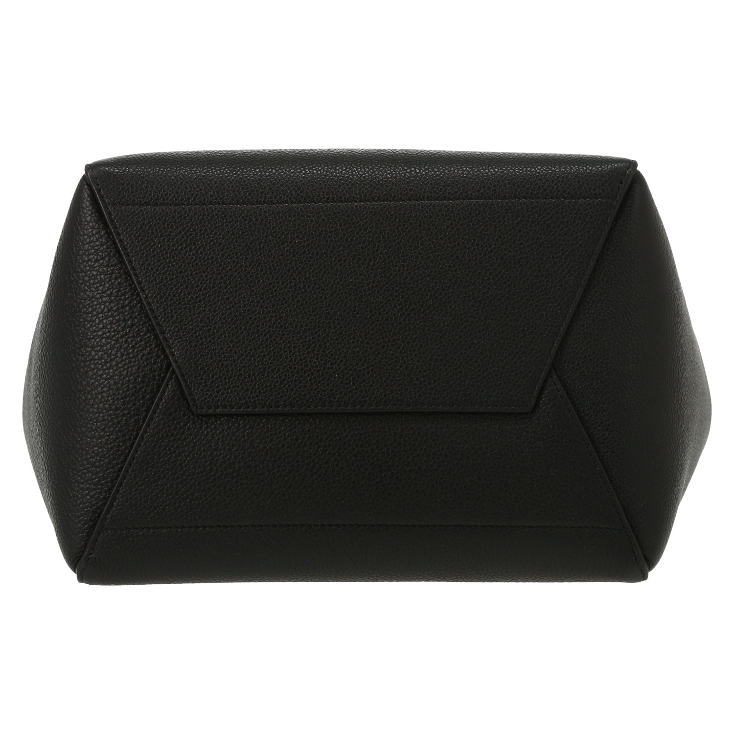 Celine  Sac Sangle shoulder bag  in black grained leather - Detail D1