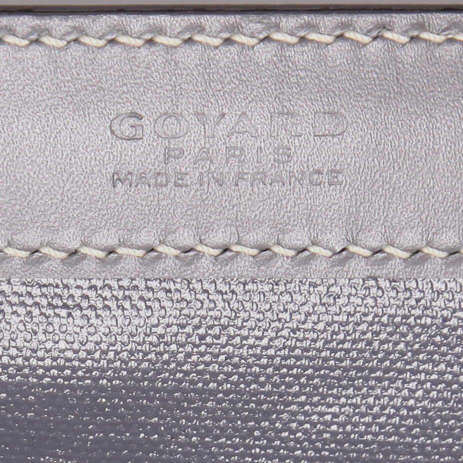 Bolso Cabás Goyard  Bellechasse en tela Goyardine gris y cuero gris - Detail D2