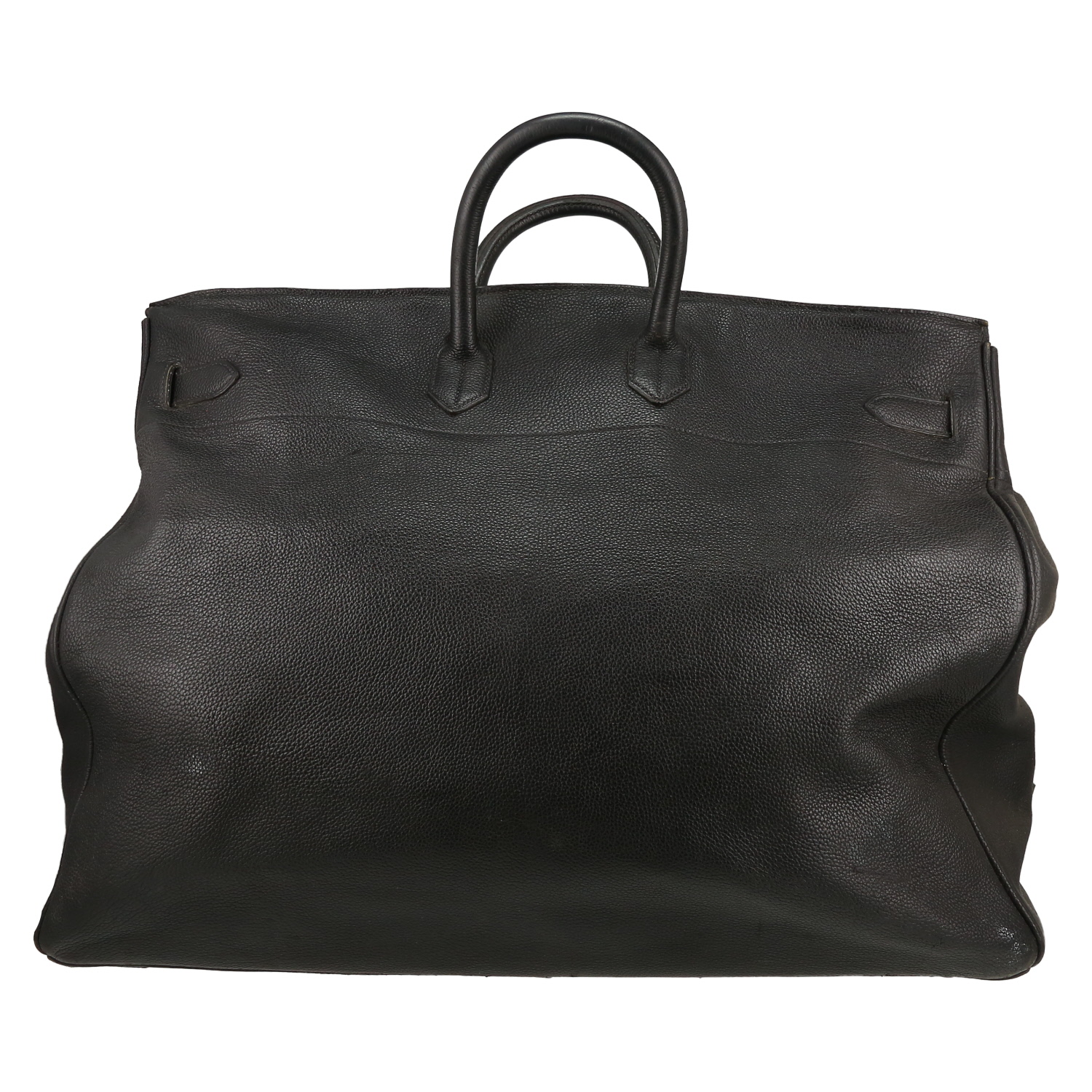 Bolsa de viaje Hermès  Haut à Courroies en cuero Ardenne negro - Detail D5