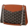 Sac à main Goyard  Rouette en toile Goyardine marron et cuir marron - 00pp thumbnail