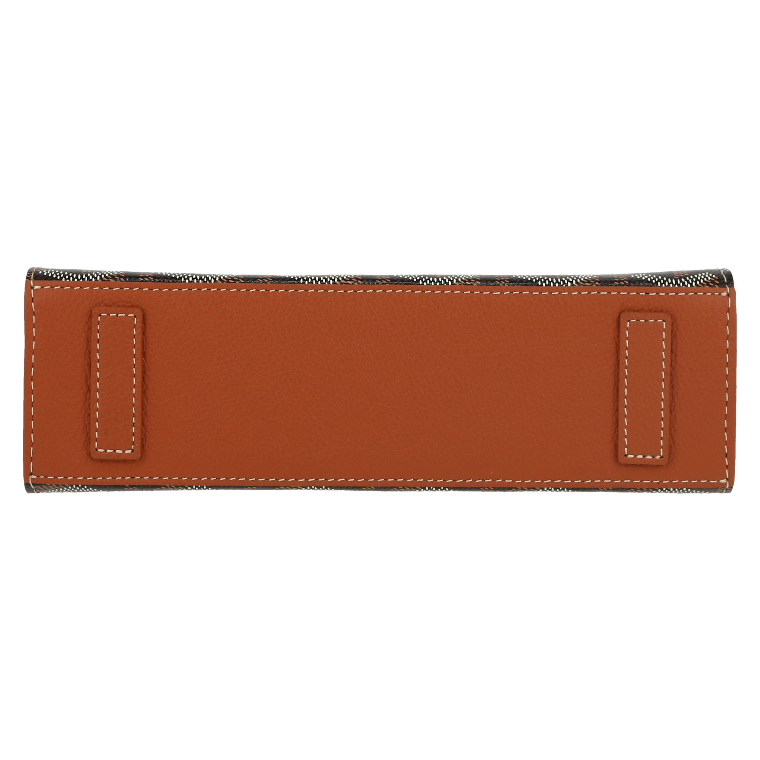 Goyard  Rouette handbag  in brown Goyard canvas  and brown leather - Detail D1