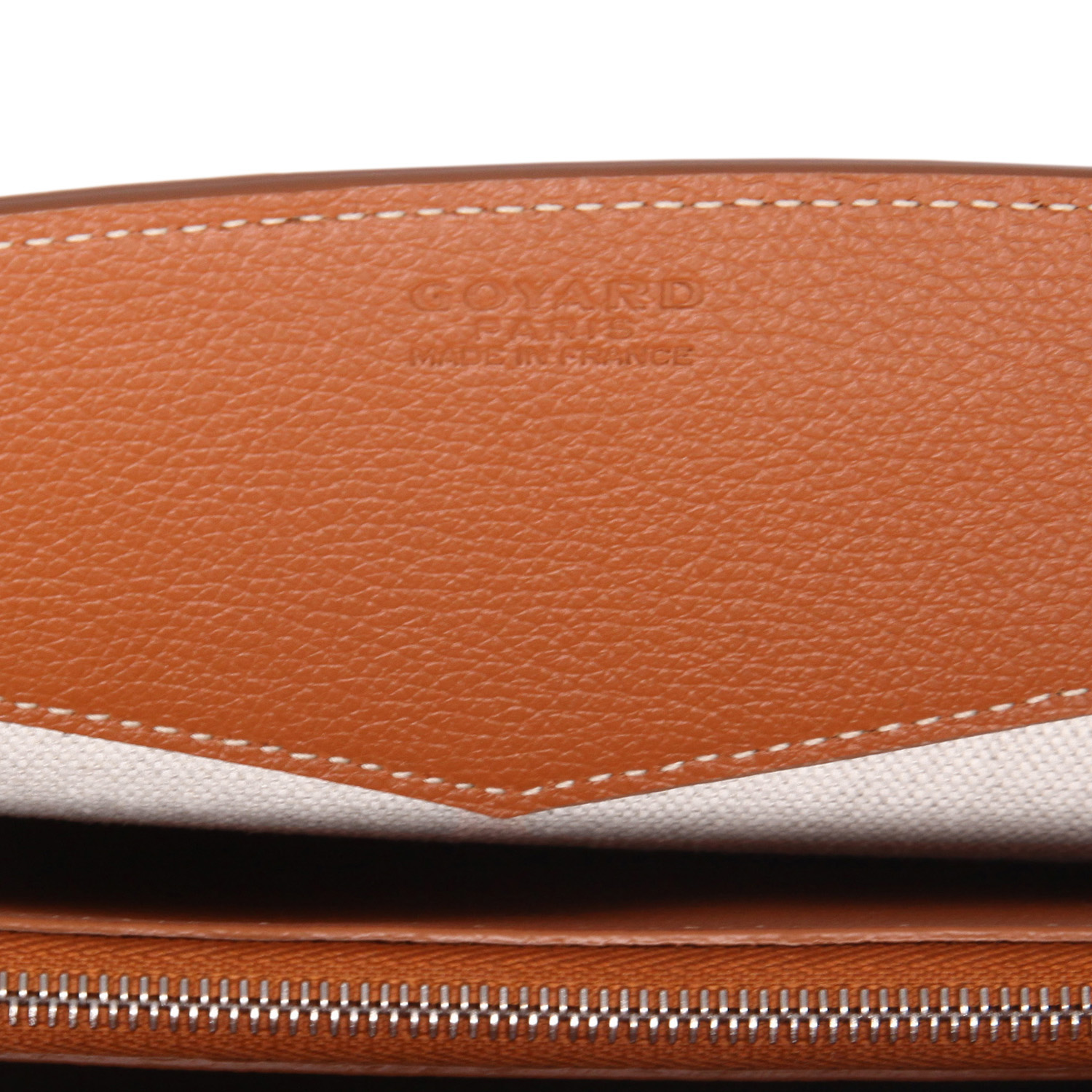 Borsa Goyard  Rouette in tela Goyardine marrone e pelle marrone - Detail D2