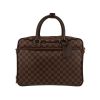 Louis Vuitton  Icare shoulder bag  in ebene damier canvas  and brown leather - 360 thumbnail