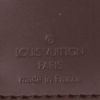Louis Vuitton  Icare shoulder bag  in ebene damier canvas  and brown leather - Detail D2 thumbnail