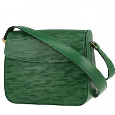 Louis Vuitton  Buci handbag  in green epi leather